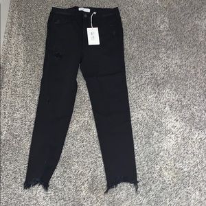 Black Distressed Jeans